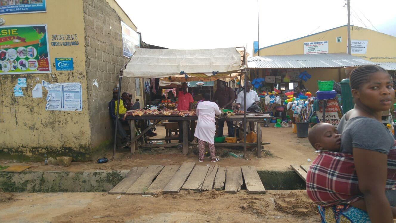in the village